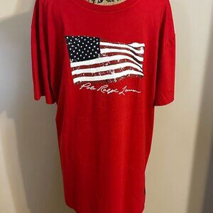 Polo Ralph Lauren Men's Short Sleeve T Shirt USA Flag XXL **NWT**  (E/P)